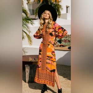 Nine Lives Bazaar Monaco Bohemian Spell Gown size AUS18